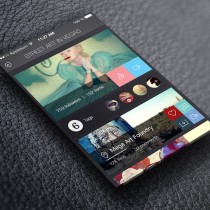 Music app mockup
