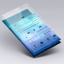 Minimalist app mockup